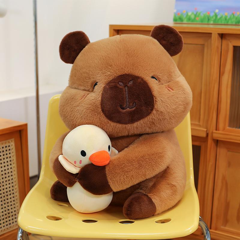 Holding duck capybara doll throw pillow cute super soft kapibara doll plush toy children s birthday gift 25cm【0.15kg】
Holding duck capybara doll throw pillow cute super soft kapibara doll plush toy children s birthday gift 25cm【0.15kg】