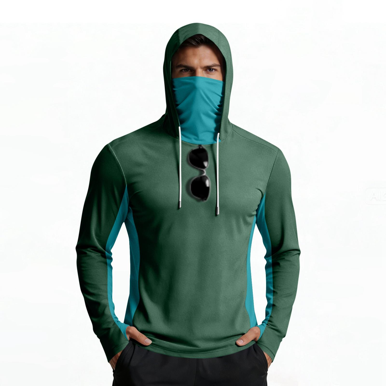 Men s Summer Breathable, Quick--Silk Hooded Sweatshirt With Face Covering L темно-зеленого
Men s Summer Breathable, Quick--Silk Hooded Sweatshirt With Face Covering L темно-зеленого
