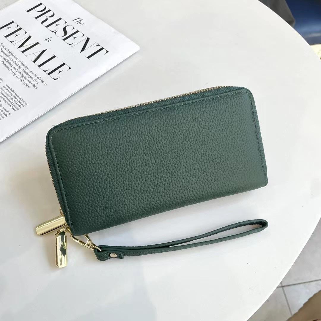 Cowhide Wallet Women S Double Zipper Long Wallet Casual Litchi Pattern Large Capacity Multifunctional Wallet зелений
Cowhide Wallet Women S Double Zipper Long Wallet Casual Litchi Pattern Large Capacity Multifunctional Wallet зелений