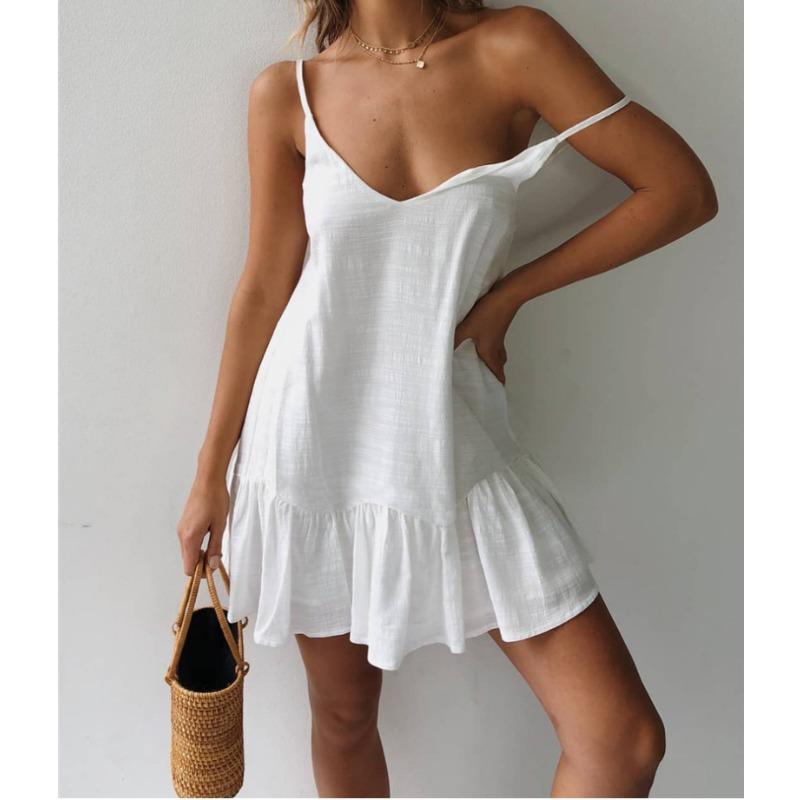 Women s Fashion Summer Spring Solid Color Print Sleeveless V-Neck Loose Waistlinet Casual Dresses L
Women s Fashion Summer Spring Solid Color Print Sleeveless V-Neck Loose Waistlinet Casual Dresses L