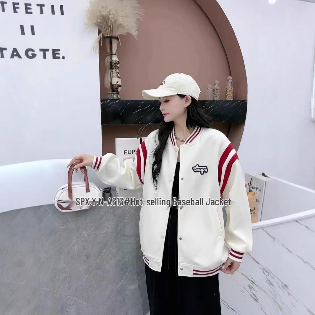 Women s 2025 European Style Color Block Wool Baseball Jacket with Embroidery - New Winter Casual Loose Fit. One Size сірий колір
Women s 2025 European Style Color Block Wool Baseball Jacket with Embroidery - New Winter Casual Loose Fit. One Size сірий колір