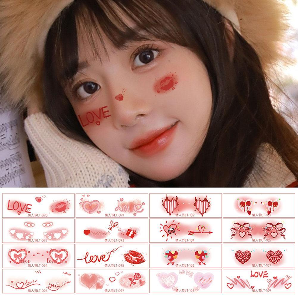 Valentine s Day Facial Makeup Tattoo Stickers Cute Girl Face Sticker Makeup Red Face Eye Makeup CN
Valentine s Day Facial Makeup Tattoo Stickers Cute Girl Face Sticker Makeup Red Face Eye Makeup CN