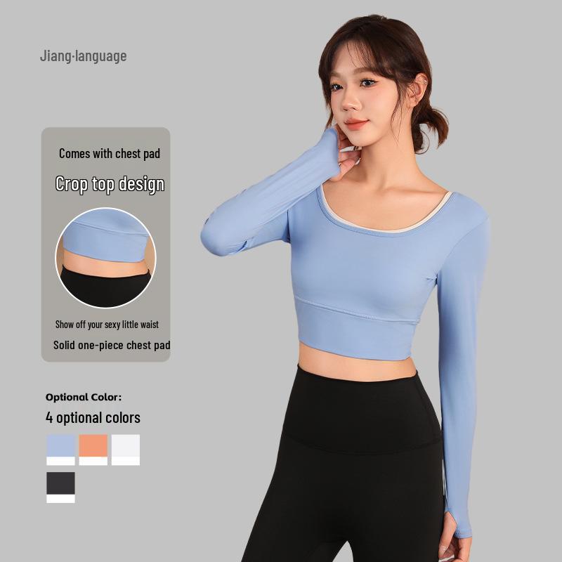 Women s Long Sleeve Yoga Top with Chest Pads - Slimming, Shaping, and Beautiful Back Design Medium темно-сірий
Women s Long Sleeve Yoga Top with Chest Pads - Slimming, Shaping, and Beautiful Back Design Medium темно-сірий