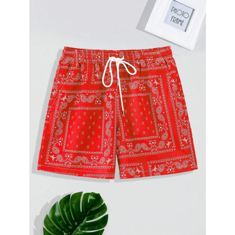 Trend Bandana Graphic Beach Short for Men Summer Fashion 3D Printed Swim Trunks Loose Casual Streetwear Hawaiian Short Pants L
Trend Bandana Graphic Beach Short for Men Summer Fashion 3D Printed Swim Trunks Loose Casual Streetwear Hawaiian Short Pants L