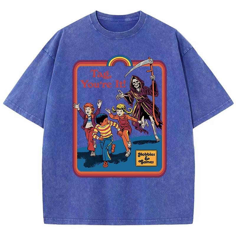 Death Is Chasing Me From Behind Washed Retro Men Women Clothing Casual Tshirt Oversized Tee Breathable Cotton Summer T-Shirt S
Death Is Chasing Me From Behind Washed Retro Men Women Clothing Casual Tshirt Oversized Tee Breathable Cotton Summer T-Shirt S
