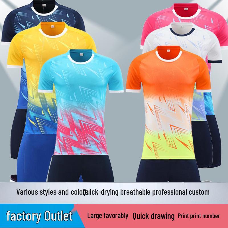 Short Sleeve Men s Quick-Dry Breathable Football Training Suit with Custom Number Printing M
Short Sleeve Men s Quick-Dry Breathable Football Training Suit with Custom Number Printing M