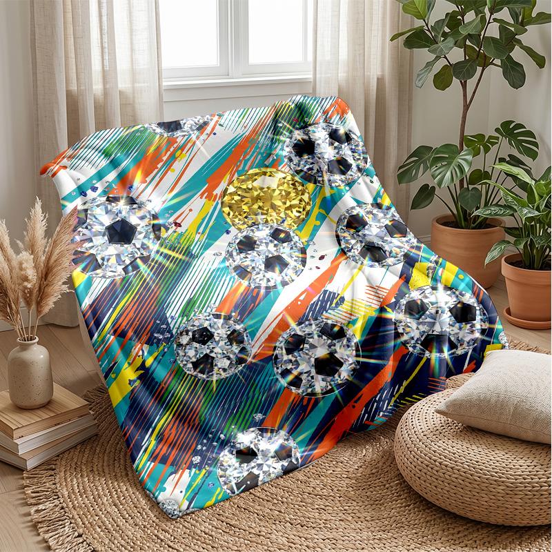Diamond Soccer Balls blanket Personalized Name Flannel Blanket Soft Cozy Plush Throw for Sofa Bed Lightweight Home Decor 75x90cm
Diamond Soccer Balls blanket Personalized Name Flannel Blanket Soft Cozy Plush Throw for Sofa Bed Lightweight Home Decor 75x90cm