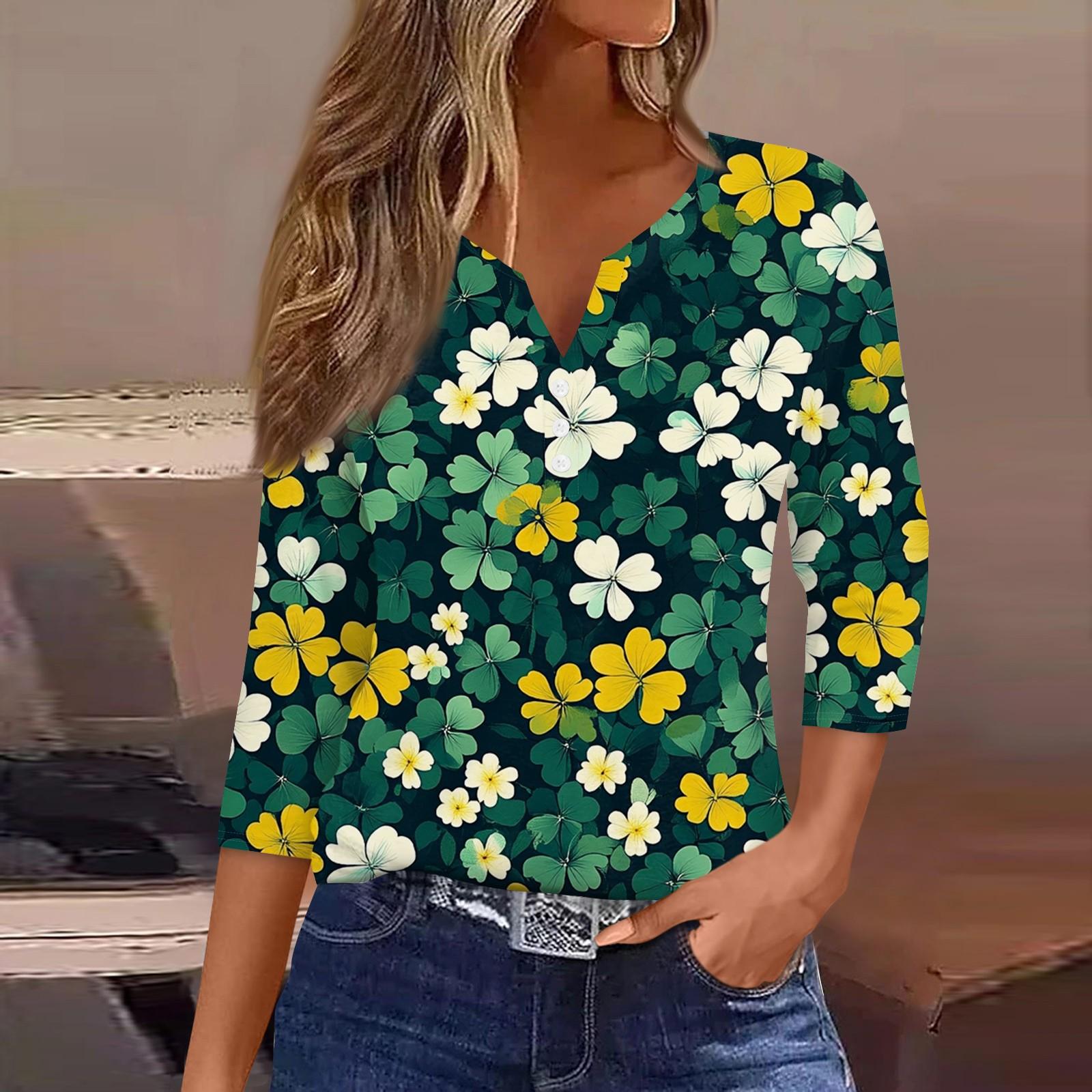 Жен. Футболка Футболка С принтом Пуговицы Рукав 3/4 Повседневные Выходные Мода Классический V-образный вырез Обычный Топ XXXL шафрановый
Жен. Футболка Футболка С принтом Пуговицы Рукав 3/4 Повседневные Выходные Мода Классический V-образный вырез Обычный Топ XXXL шафрановый