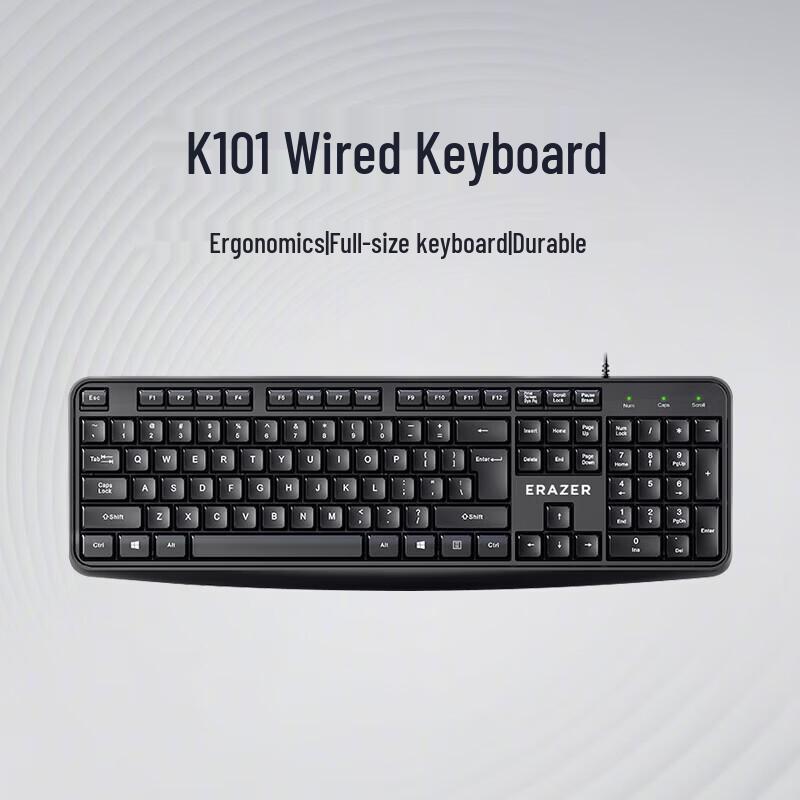 Lenovo K101 Wired 104-Key Computer Keyboard
Lenovo K101 Wired 104-Key Computer Keyboard