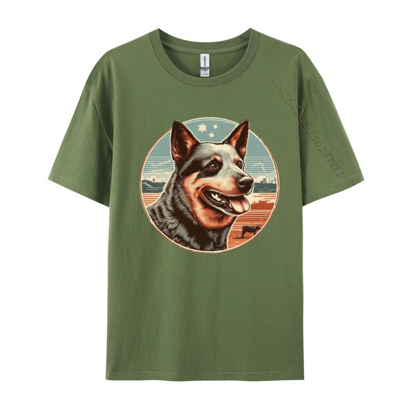 Vintage Australian Cattle Dog Tshirt Dog Lover Tshirt Animal Funny Pure Cotton Tee Shirts Adult Tops Tees 4XL
Vintage Australian Cattle Dog Tshirt Dog Lover Tshirt Animal Funny Pure Cotton Tee Shirts Adult Tops Tees 4XL