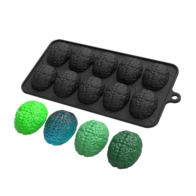 Silicone Brains Chocolate Mold 10 Cavity Baking Mould for Fondant Cake Dishwasher Safe and Easy Releases Dessert Molds 1
Silicone Brains Chocolate Mold 10 Cavity Baking Mould for Fondant Cake Dishwasher Safe and Easy Releases Dessert Molds 1