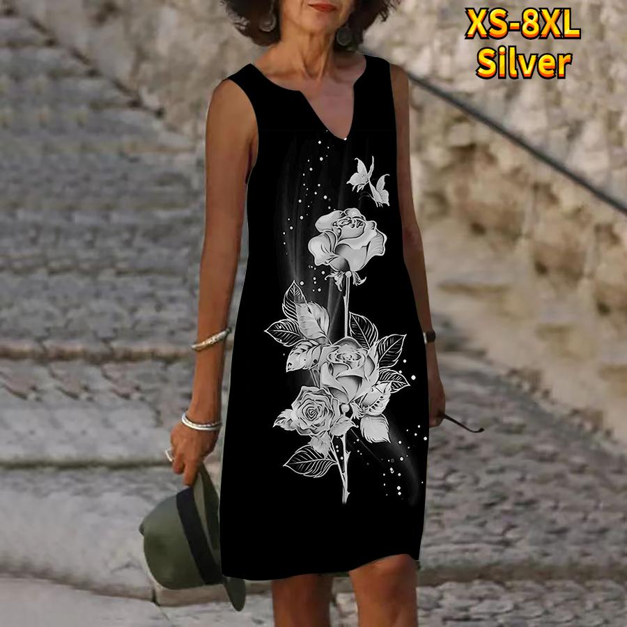 Женское летнее платье с V-образным вырезом, красивое фиолетовое платье с принтом розы на воде, повседневное модное платье без рукавов, повседневные свободные сексуальные платья размера плюс XS-8XL 8XL серебряный
Женское летнее платье с V-образным вырезом, красивое фиолетовое платье с принтом розы на воде, повседневное модное платье без рукавов, повседневные свободные сексуальные платья размера плюс XS-8XL 8XL серебряный