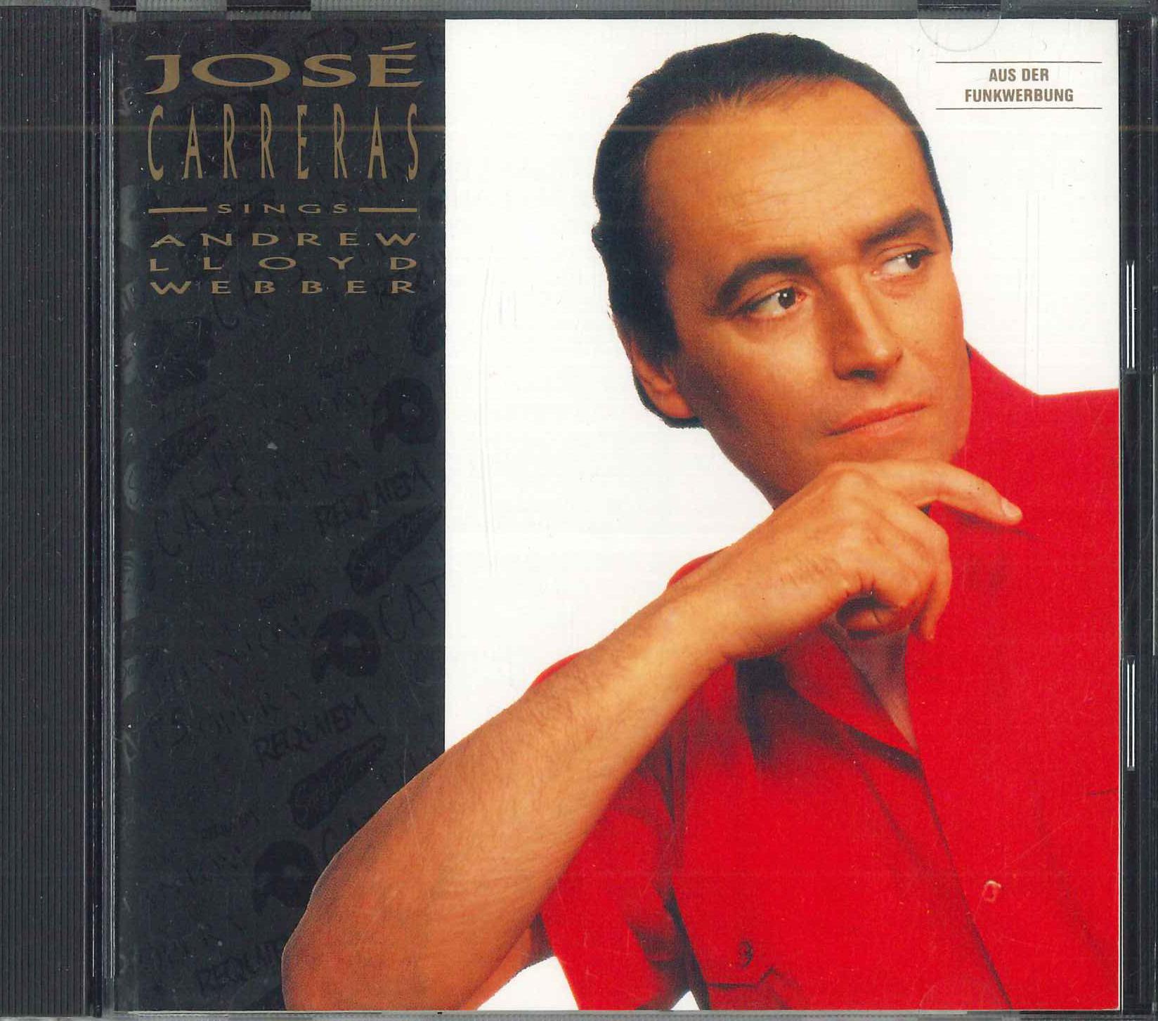 CD JOSE CARRERAS - Jose Carreras Sings Andrew Lloyd We 27P23113 WEA Japan Classical Used
CD JOSE CARRERAS - Jose Carreras Sings Andrew Lloyd We 27P23113 WEA Japan Classical Used
