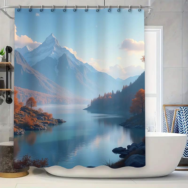 High-End Printing Shower Curtain Featuring A Picturesque Lake Surrounded By Mountains With Autumn Leaves Ideal For Modern Bathro W60H190(CM)-1 Pcs
High-End Printing Shower Curtain Featuring A Picturesque Lake Surrounded By Mountains With Autumn Leaves Ideal For Modern Bathro W60H190(CM)-1 Pcs