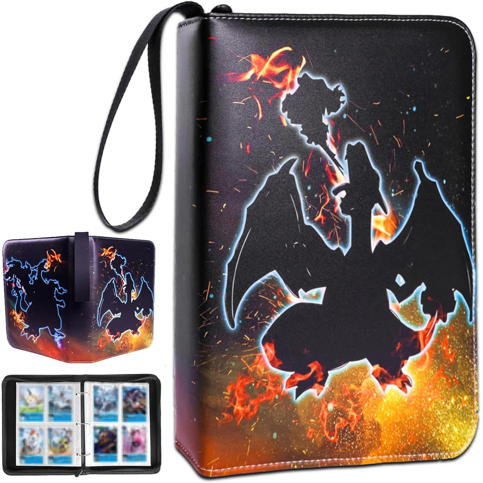 CIUJOY Card File Large Capacity Card Case 8 Pockets Holds 400 Cards PU Leather Card Sheet Collect Star Cards and Other Cards Game Storage Bag Card
CIUJOY Card File Large Capacity Card Case 8 Pockets Holds 400 Cards PU Leather Card Sheet Collect Star Cards and Other Cards Game Storage Bag Card