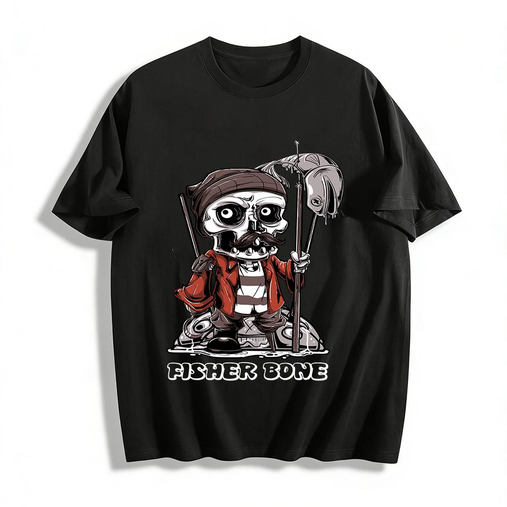 Vintage Skull Fisherman Funny Graphic Trendy Tee Pure cotton T-shirt XXS
Vintage Skull Fisherman Funny Graphic Trendy Tee Pure cotton T-shirt XXS