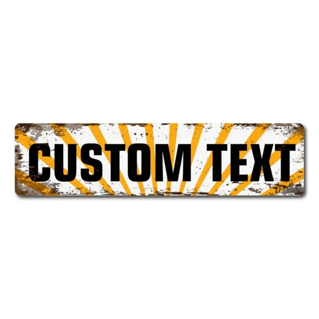Personalized Vintage Metal Street Sign Indoor Outdoor Home Business Decor жовтий
Personalized Vintage Metal Street Sign Indoor Outdoor Home Business Decor жовтий