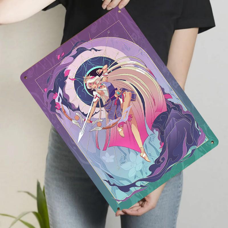 Oriental Myth Goddess Themed Metal Tin Painting Home Decor Living Room Bedroom Wall Art Hanging 20x30cm(7.8x11.8inch)
Oriental Myth Goddess Themed Metal Tin Painting Home Decor Living Room Bedroom Wall Art Hanging 20x30cm(7.8x11.8inch)