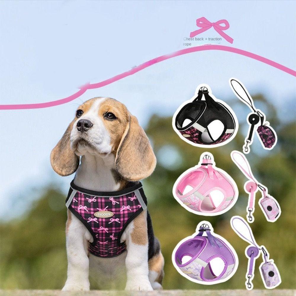 Breathable Dog Harness Leash Adjustable Pet Chest Harness Cat Harnesses Vest Outdoor Walking S чорний
Breathable Dog Harness Leash Adjustable Pet Chest Harness Cat Harnesses Vest Outdoor Walking S чорний