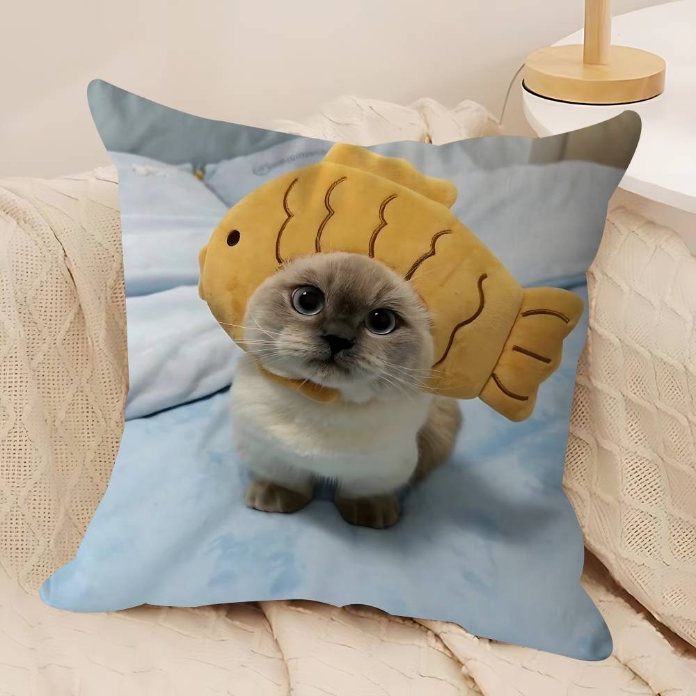 A Kitten Wearing A Headscarf Pillow Gifts Home Office Furnishings Bedroom Sofa Car Cushion Cover Case 45x45cm 12x12Inch
A Kitten Wearing A Headscarf Pillow Gifts Home Office Furnishings Bedroom Sofa Car Cushion Cover Case 45x45cm 12x12Inch