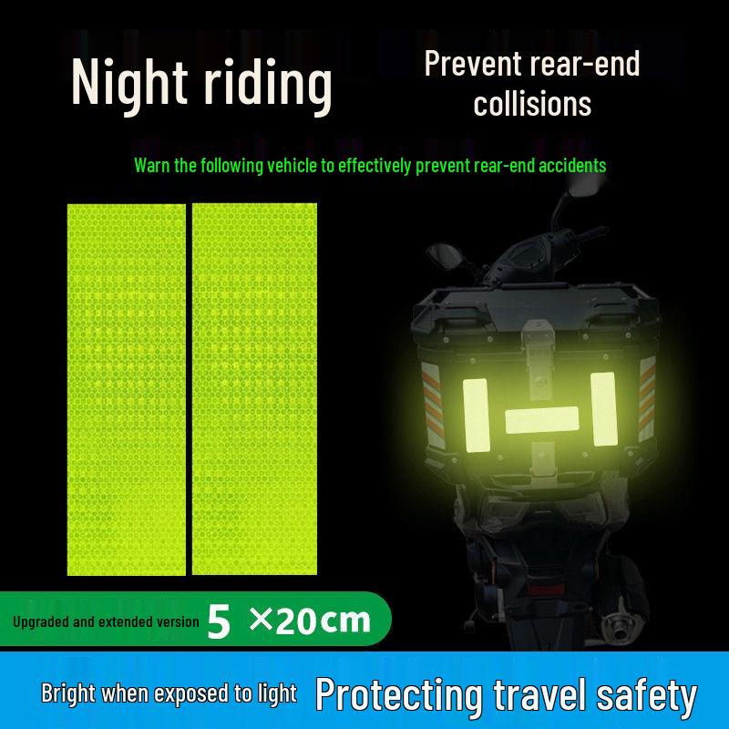 Світловідбиваючі наклейки для безпеки транспортного засобу: Мотоцикл, Велосипед, Автомобіль, Шолом – Нічні смуги проти зіткнень
Світловідбиваючі наклейки для безпеки транспортного засобу: Мотоцикл, Велосипед, Автомобіль, Шолом – Нічні смуги проти зіткнень
