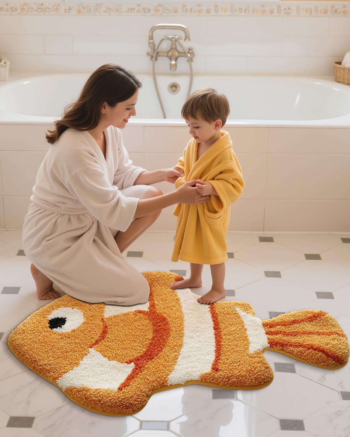 VIKAMA Faux Cashmere Bathroom Doormat Water-Absorbent Non-Slip Foot Mat Living Room Bedroom Carpet Home Decor Floor Mat Cooling 40X60CM(1.3X2FT
VIKAMA Faux Cashmere Bathroom Doormat Water-Absorbent Non-Slip Foot Mat Living Room Bedroom Carpet Home Decor Floor Mat Cooling 40X60CM(1.3X2FT