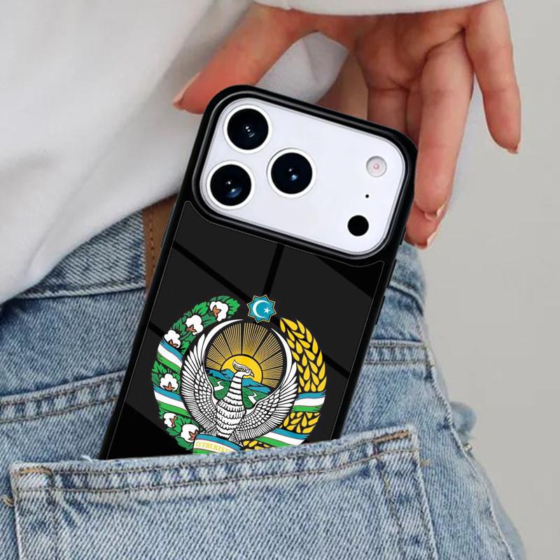 Emblem of Uzbekistan National Flag Phone Case for iPhone 16e 15 14 13 12 17 Pro Max Plus Air 17pro Cover Coque iPhone 16 Plus
Emblem of Uzbekistan National Flag Phone Case for iPhone 16e 15 14 13 12 17 Pro Max Plus Air 17pro Cover Coque iPhone 16 Plus