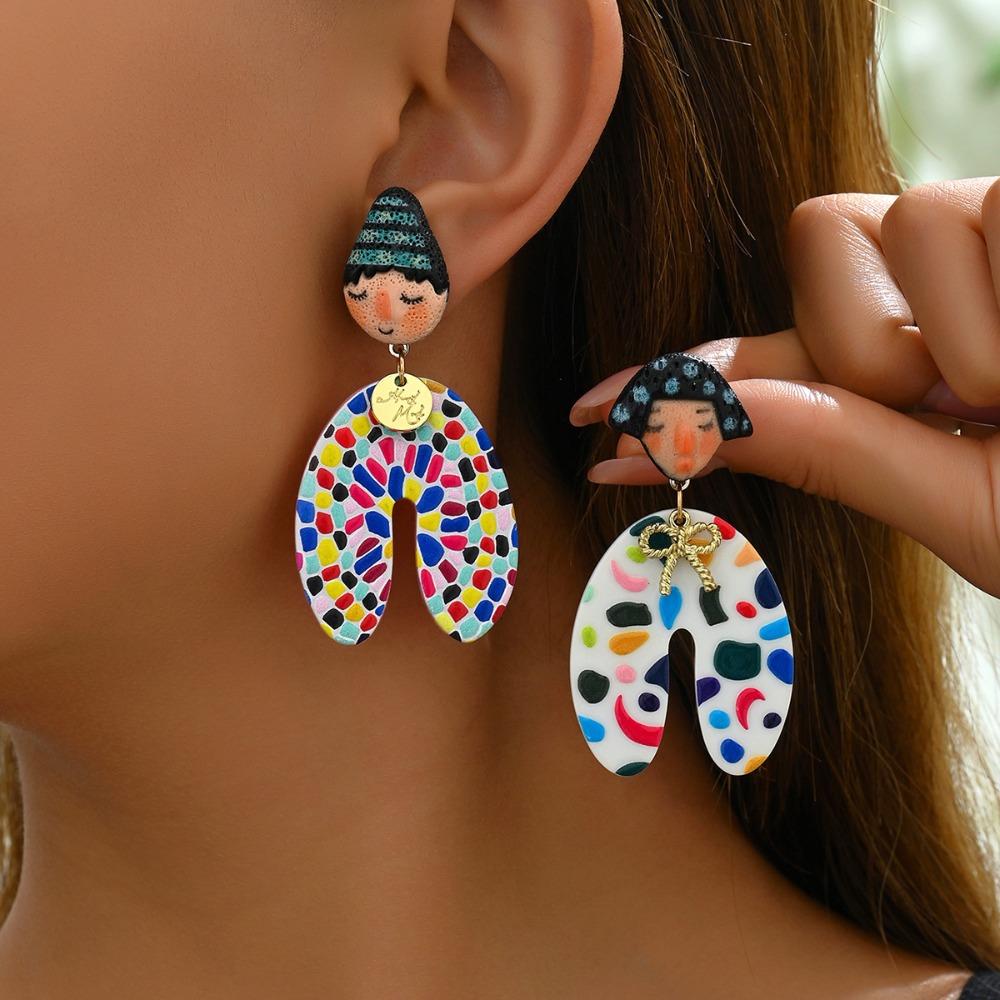 Ethnic Style Colourful Dangle Earrings Dots Y2K Pendientes Earrings Cartoon Indian Earrings Girls Colorful
Ethnic Style Colourful Dangle Earrings Dots Y2K Pendientes Earrings Cartoon Indian Earrings Girls Colorful