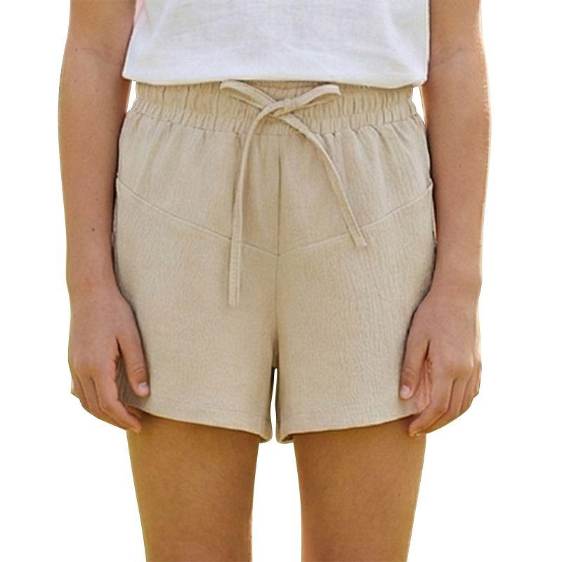Kids Girls Solid Color Casual Drawstring Shorts 160
Kids Girls Solid Color Casual Drawstring Shorts 160