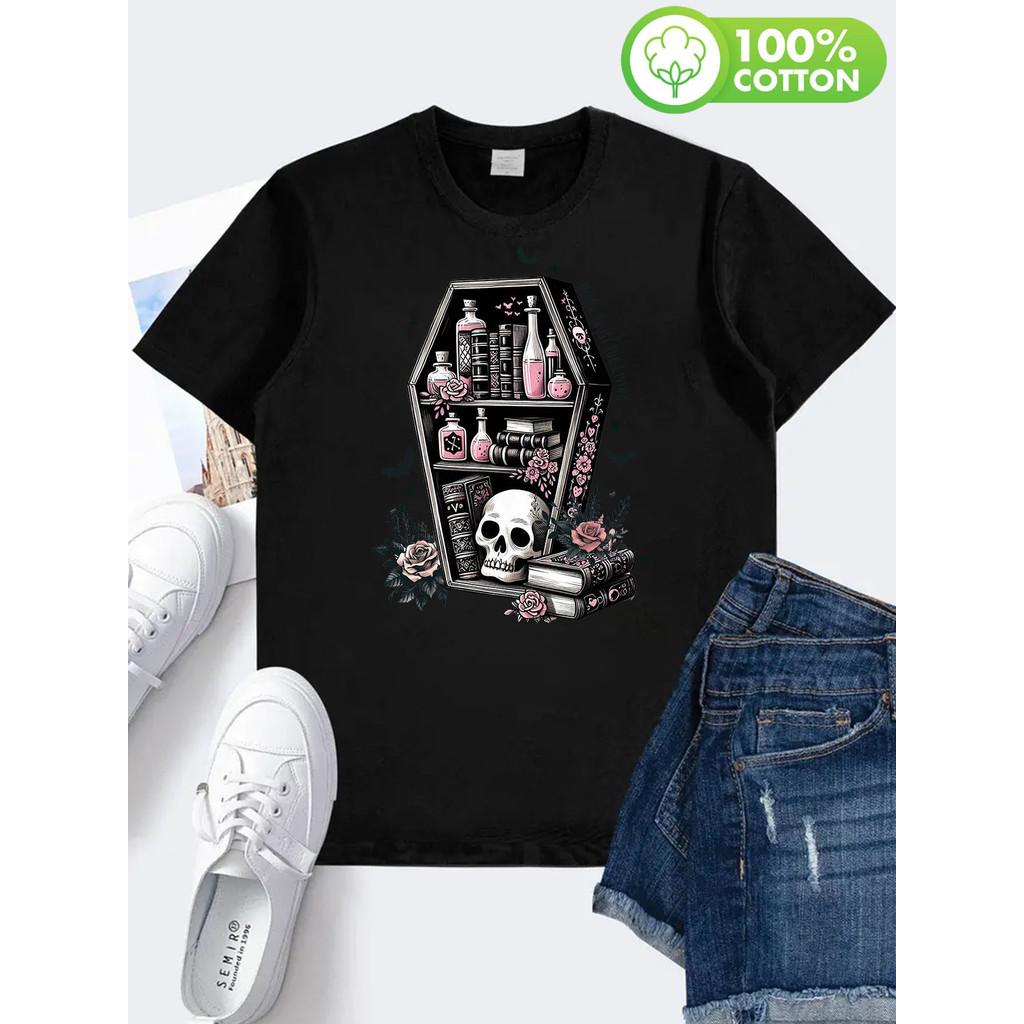 Short Sleeve Crew Neck T-Shirt - Soft, Breathable, Comfortable Casual Top for Summer and Spring - Women s Fashion Everyday, Skull Rose XXL чорний
Short Sleeve Crew Neck T-Shirt - Soft, Breathable, Comfortable Casual Top for Summer and Spring - Women s Fashion Everyday, Skull Rose XXL чорний