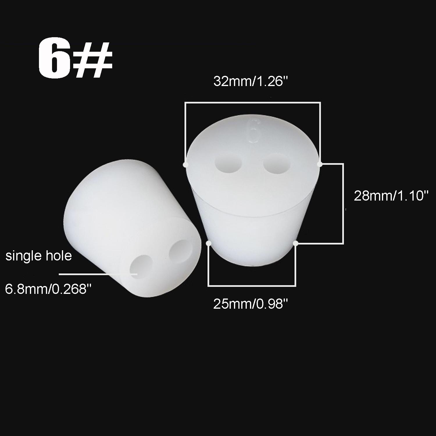 1pcs Silicon Rubber Stopper, White Tapered Lab Seal Silicon Stoppers Rubber Plugs 4# / 5# / 6# / 7# / 8# / 9# / 10# / 11# / 12# 6#
1pcs Silicon Rubber Stopper, White Tapered Lab Seal Silicon Stoppers Rubber Plugs 4# / 5# / 6# / 7# / 8# / 9# / 10# / 11# / 12# 6#