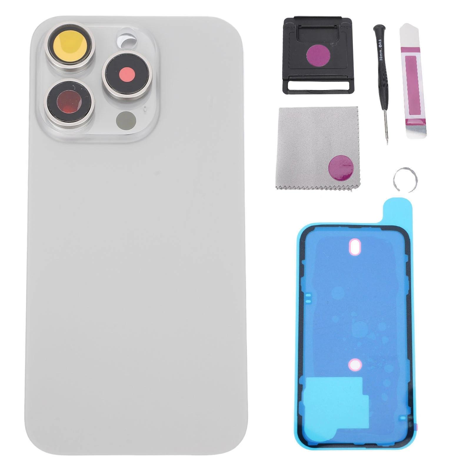 High - Quality 15 Pro Back Glass Cover Replacement - with Camera Lens and Adhesive Repair Kit, Durable for Long - Term Use сірий колір
High - Quality 15 Pro Back Glass Cover Replacement - with Camera Lens and Adhesive Repair Kit, Durable for Long - Term Use сірий колір