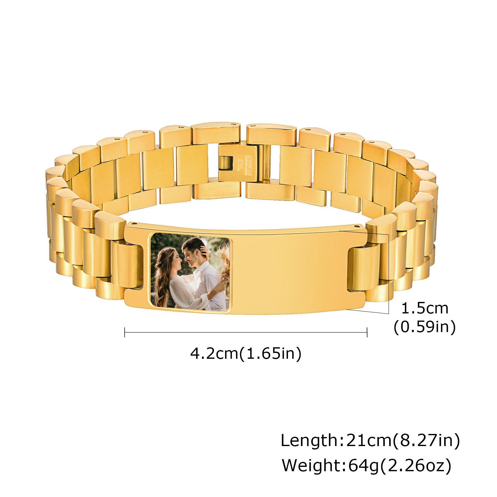 Vnox Free Custom Photo Bracelets for Men,Engrave Love Words Bracelets Gifts to Husband Boyfriend,Memory Family Picture Wristband
Vnox Free Custom Photo Bracelets for Men,Engrave Love Words Bracelets Gifts to Husband Boyfriend,Memory Family Picture Wristband