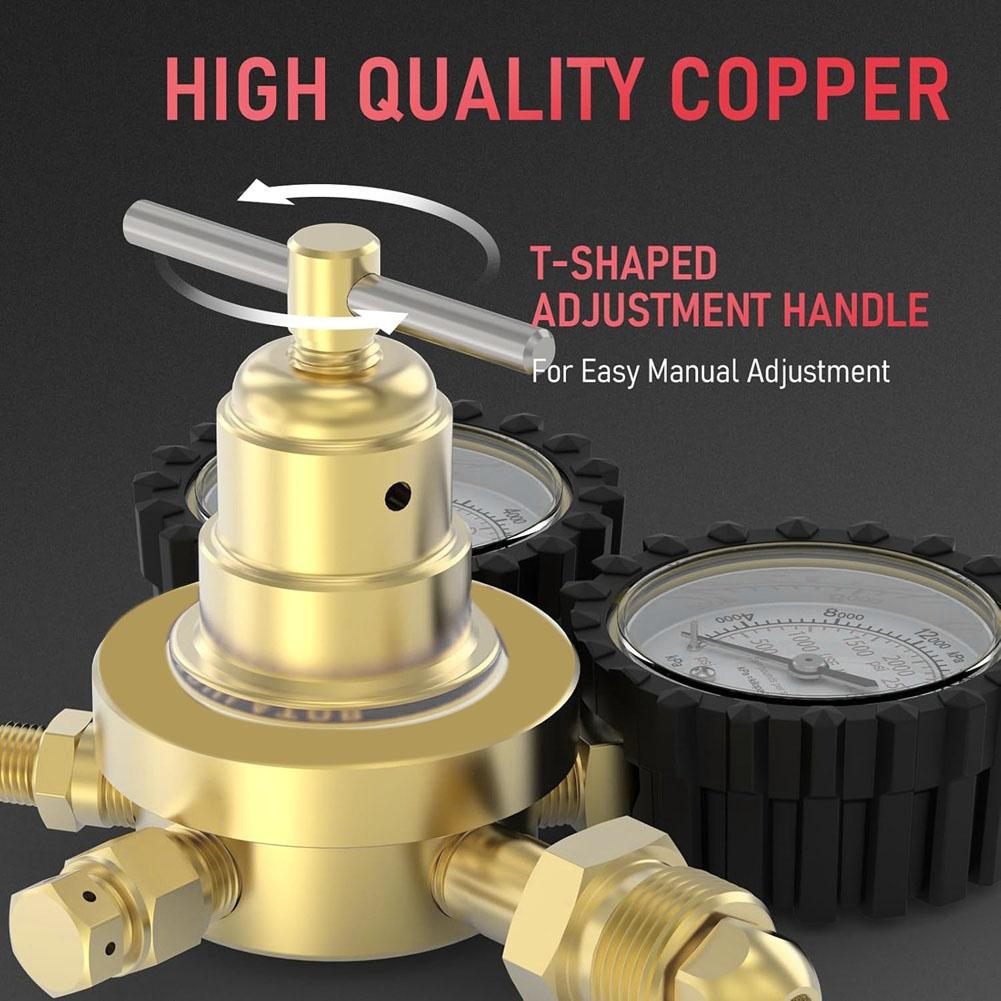BHBL Nitrogen Regulator+Hose,0-800 PSI and 0-4000PSI Output Pressure,CGA580 Inlet Connection and 1/4in Male Flare Fitting China Mainland
BHBL Nitrogen Regulator+Hose,0-800 PSI and 0-4000PSI Output Pressure,CGA580 Inlet Connection and 1/4in Male Flare Fitting China Mainland