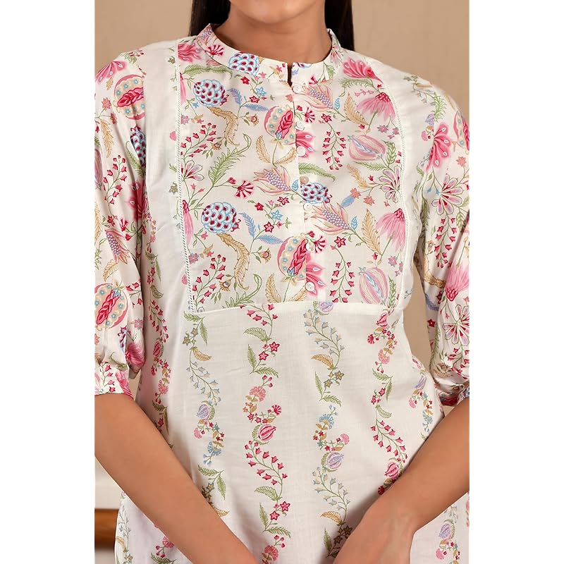 W for Woman W for Womanhite Floral Printed Cotton Straight Long Kurta with Lace L білий
W for Woman W for Womanhite Floral Printed Cotton Straight Long Kurta with Lace L білий