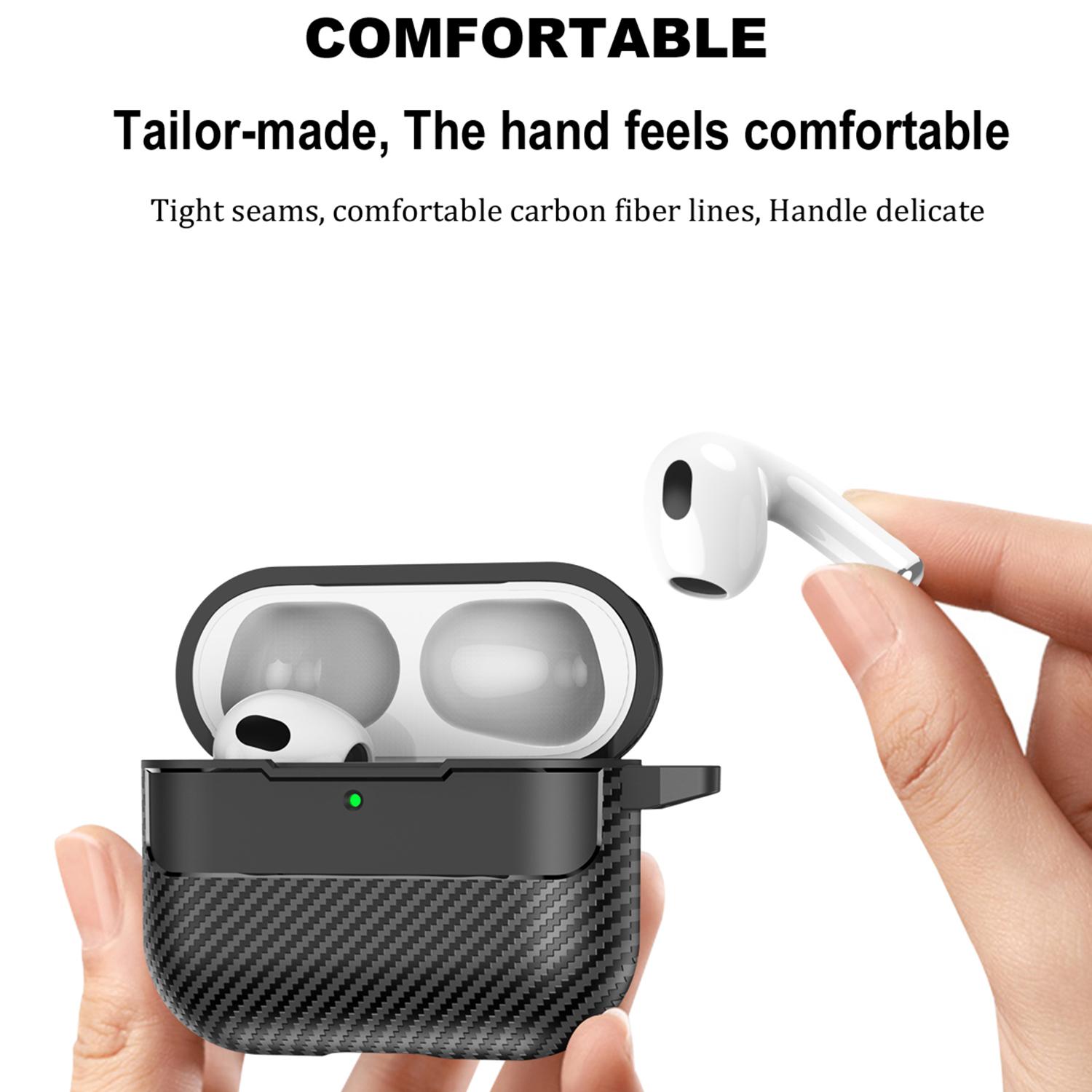 For AirPods 4 Case Carbon Fiber Texture TPU Earbuds Protective Cover with Hook Transparent
For AirPods 4 Case Carbon Fiber Texture TPU Earbuds Protective Cover with Hook Transparent