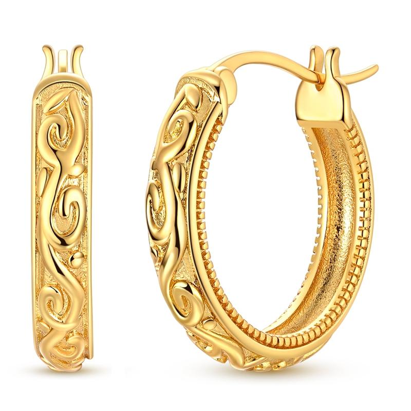 925 Sterling Silver Vintage Scroll Engraved Hoop Earrings Boho Ethnic Click-Top Hoops Everyday Wear Jewelry Gift for Women Girls
925 Sterling Silver Vintage Scroll Engraved Hoop Earrings Boho Ethnic Click-Top Hoops Everyday Wear Jewelry Gift for Women Girls