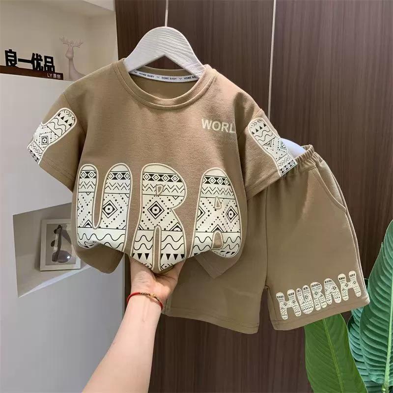 Summer Boys Clothing Set Loose Shirts+ Shorts 2pcs/set Sport Suits for Kids Teenager Tracksuits Casual Baby Outfits Clothes 160 кавовий
Summer Boys Clothing Set Loose Shirts+ Shorts 2pcs/set Sport Suits for Kids Teenager Tracksuits Casual Baby Outfits Clothes 160 кавовий