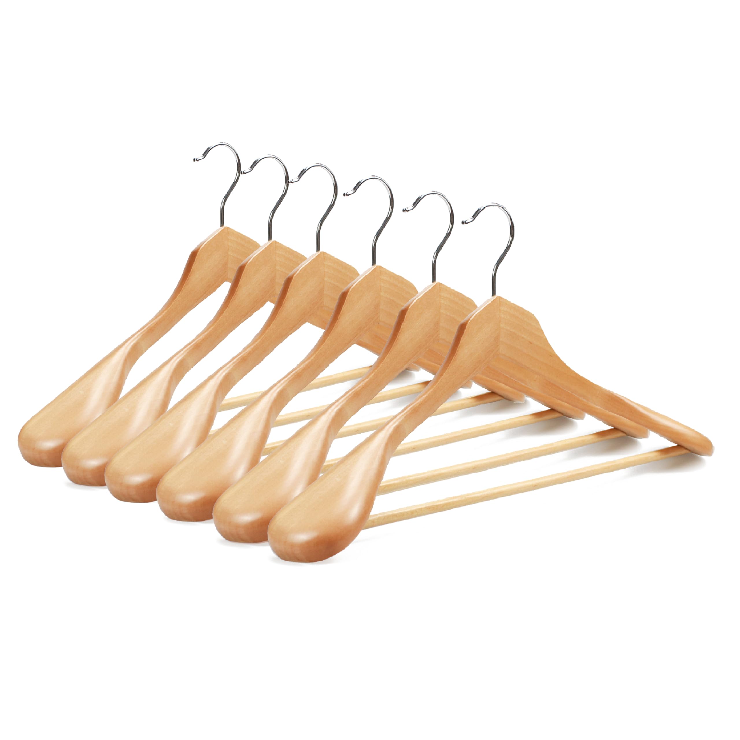Wooden Hangers for and Coats Prevents Compact Design Set of Beautiful Natural Wood Grain Wood Suits, Jackets, - Declining, Non-Slip Bar, 360-Degree
Wooden Hangers for and Coats Prevents Compact Design Set of Beautiful Natural Wood Grain Wood Suits, Jackets, - Declining, Non-Slip Bar, 360-Degree