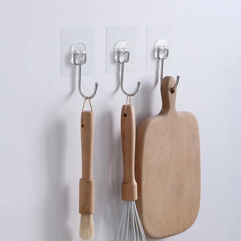 7*7cm Size Hook Self-Adhesive PVC Stainless Steel Transparent Multi-Purpose Wall Holder Door Rack Kitchen Storage Organizer Home L
7*7cm Size Hook Self-Adhesive PVC Stainless Steel Transparent Multi-Purpose Wall Holder Door Rack Kitchen Storage Organizer Home L