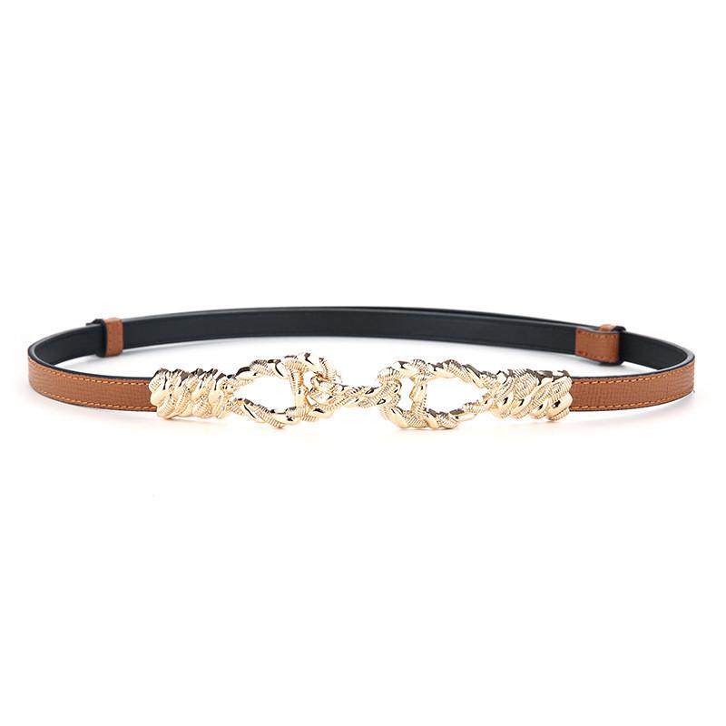 Leather Womens Belt With Irregular Alloy Buckle For Fashionable Outfits дубильна кора
Leather Womens Belt With Irregular Alloy Buckle For Fashionable Outfits дубильна кора