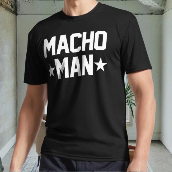 New MACHO MAN Active Logo Men s Black T shirt Funny Size S to 5XL XL
New MACHO MAN Active Logo Men s Black T shirt Funny Size S to 5XL XL