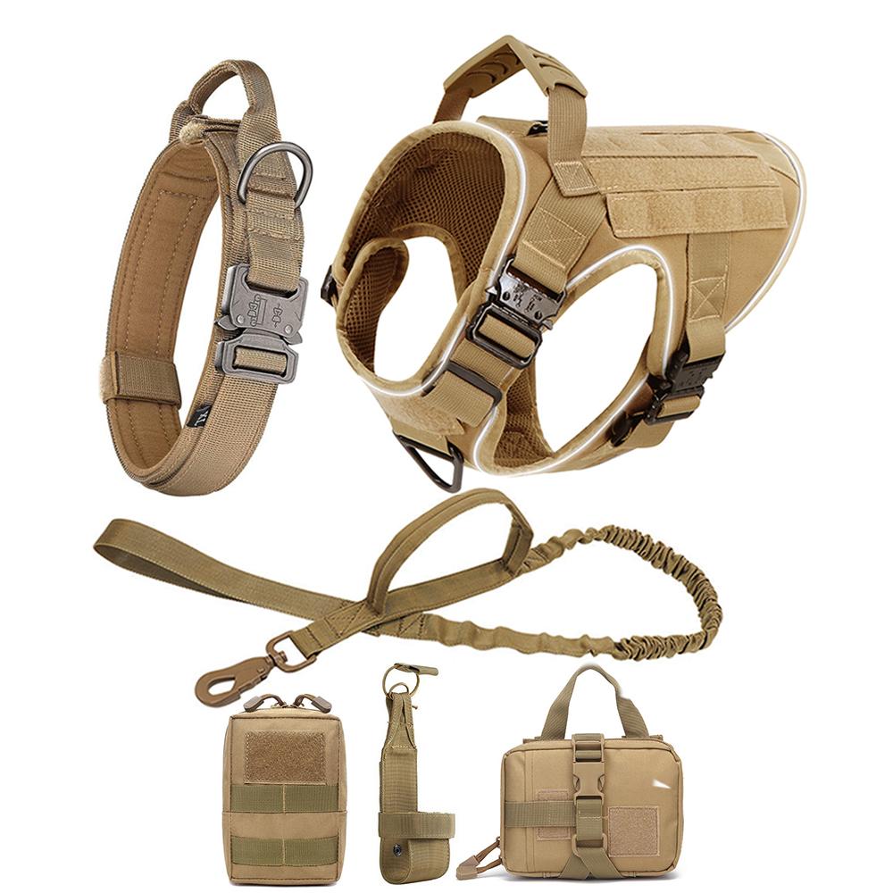 Reflective Dog Harness with 4 Metal Buckles Military Tactical Pet Training Vest Harnesses Leash Collar Large Dogs Accessories S
Reflective Dog Harness with 4 Metal Buckles Military Tactical Pet Training Vest Harnesses Leash Collar Large Dogs Accessories S