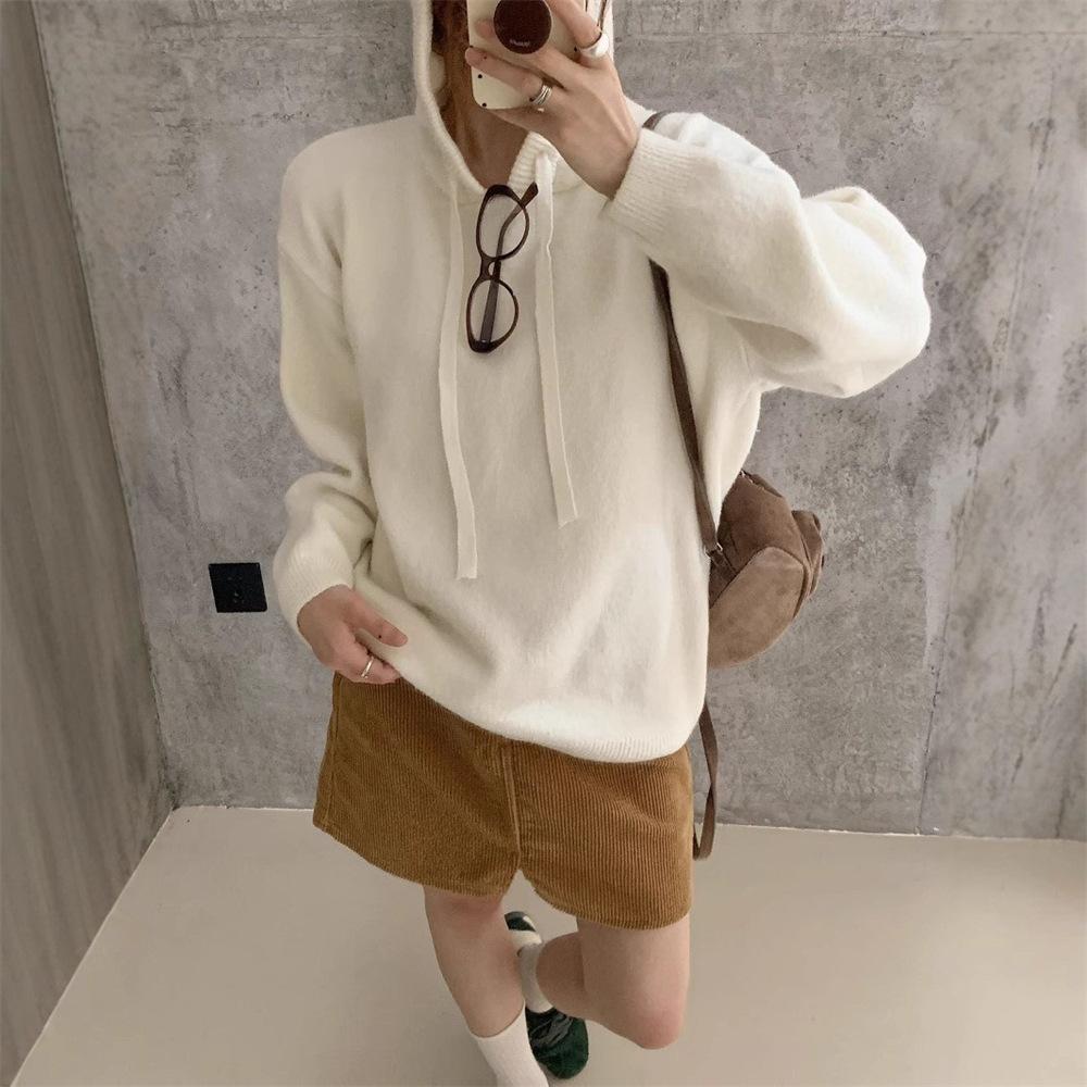 Повседневный вязаный свитер с капюшоном женский осенне-зимний новый свободный ленивый стиль верхняя одежда ретро пуловер базовая рубашка One size
Повседневный вязаный свитер с капюшоном женский осенне-зимний новый свободный ленивый стиль верхняя одежда ретро пуловер базовая рубашка One size