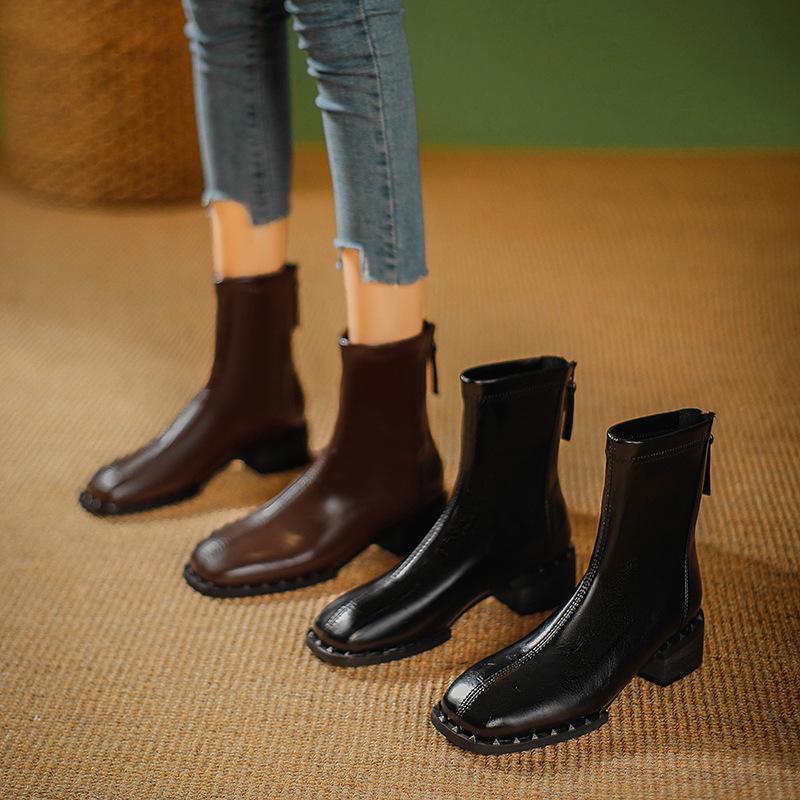 Martin boots women s style new women s boots rivet single boots retro medium tube square head thick heel short boots 40 темно-коричневого кольору
Martin boots women s style new women s boots rivet single boots retro medium tube square head thick heel short boots 40 темно-коричневого кольору