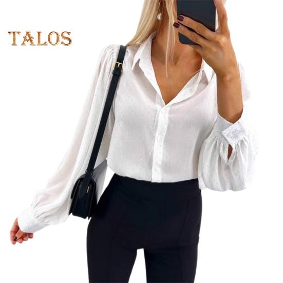 Женская рубашка с лацканами и длинным рукавом, однобортная рубашка, повседневная, для поездок на работу, свободная рубашка, повседневная одежда M белый
Женская рубашка с лацканами и длинным рукавом, однобортная рубашка, повседневная, для поездок на работу, свободная рубашка, повседневная одежда M белый