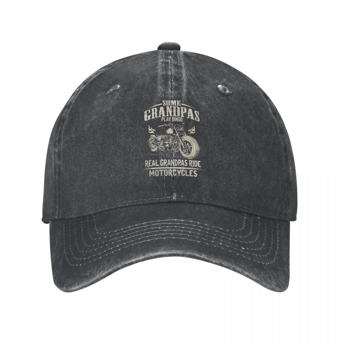 Vintage Motor Real Grandpa Rides Motorcycle Baseball Cap Retro Distressed Denim Washed Headwear Unisex Women Outdoor Summer Cap Hat
Vintage Motor Real Grandpa Rides Motorcycle Baseball Cap Retro Distressed Denim Washed Headwear Unisex Women Outdoor Summer Cap Hat