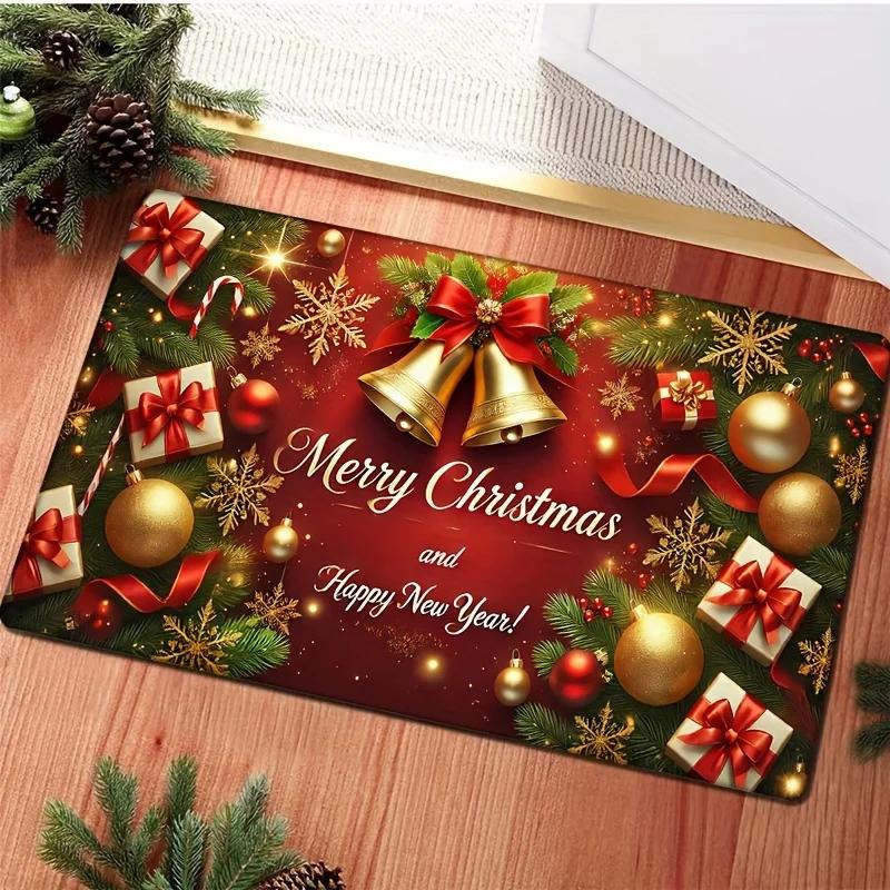 Christmas Bell Welcome Doormats Winter Xmas Home Decor Balcony Hallway Living Room Entrance Non-slip Carpets Navidad Decorations 40x60cm 16x24inch
Christmas Bell Welcome Doormats Winter Xmas Home Decor Balcony Hallway Living Room Entrance Non-slip Carpets Navidad Decorations 40x60cm 16x24inch