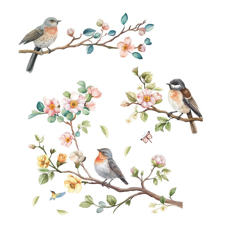 Розовые цветы Птицы на ветке Наклейка на стену Самоклеящееся украшение для гостиной спальни Домашний декор 40x60cm разноцветный
Розовые цветы Птицы на ветке Наклейка на стену Самоклеящееся украшение для гостиной спальни Домашний декор 40x60cm разноцветный