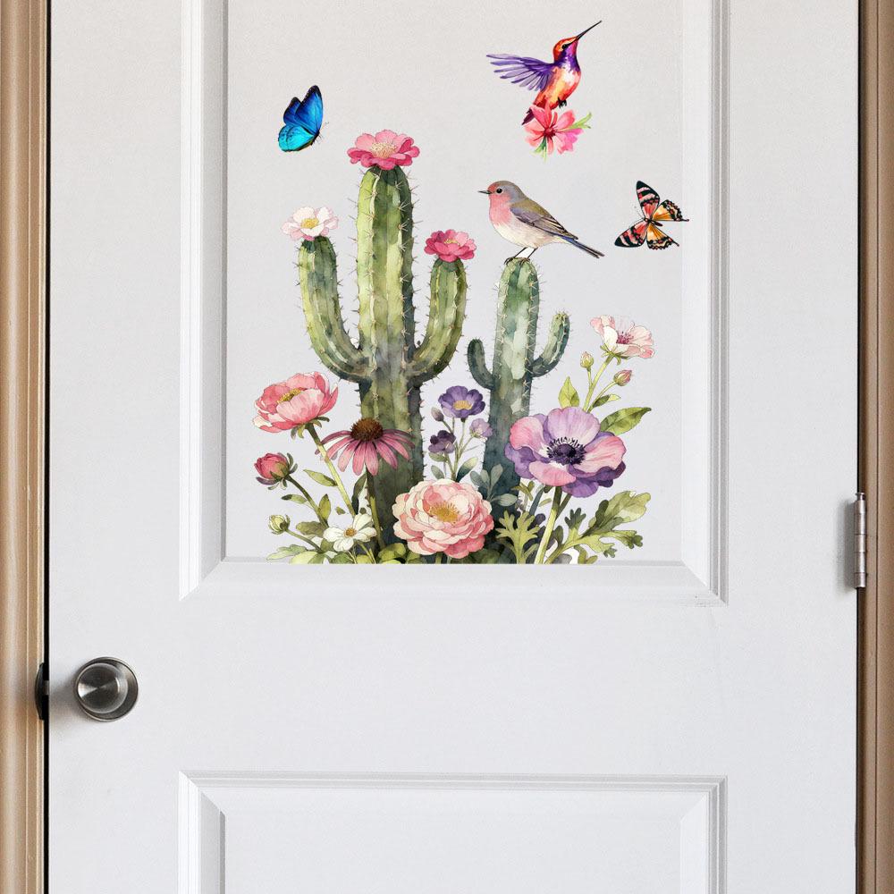 Fresh Cacti & Hummingbird Wall Decals for Living Room, Bedroom, Study 48x48 cm
Fresh Cacti & Hummingbird Wall Decals for Living Room, Bedroom, Study 48x48 cm